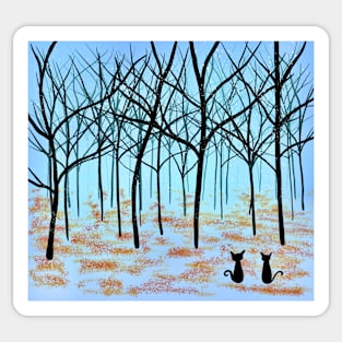 Winter forest Sticker